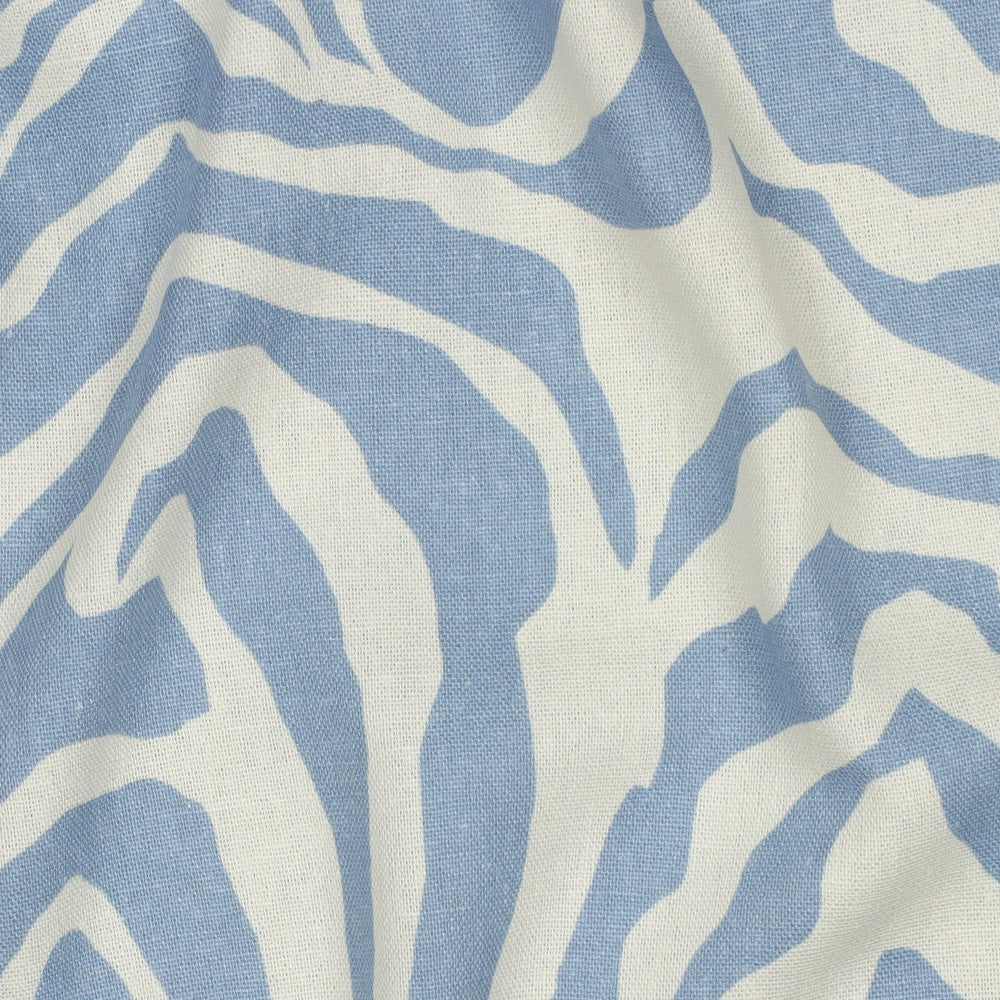 Leinen Viskose Animalskin jeansblau hell