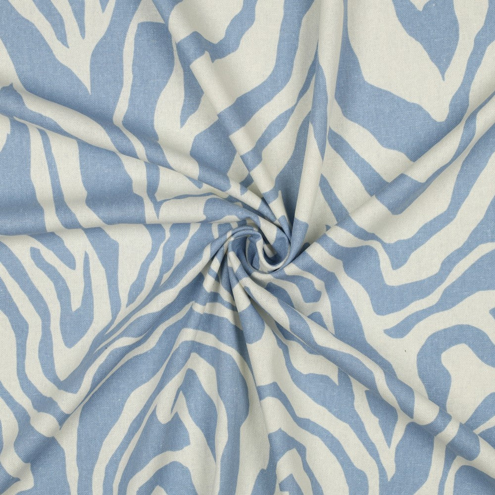Leinen Viskose Animalskin jeansblau hell