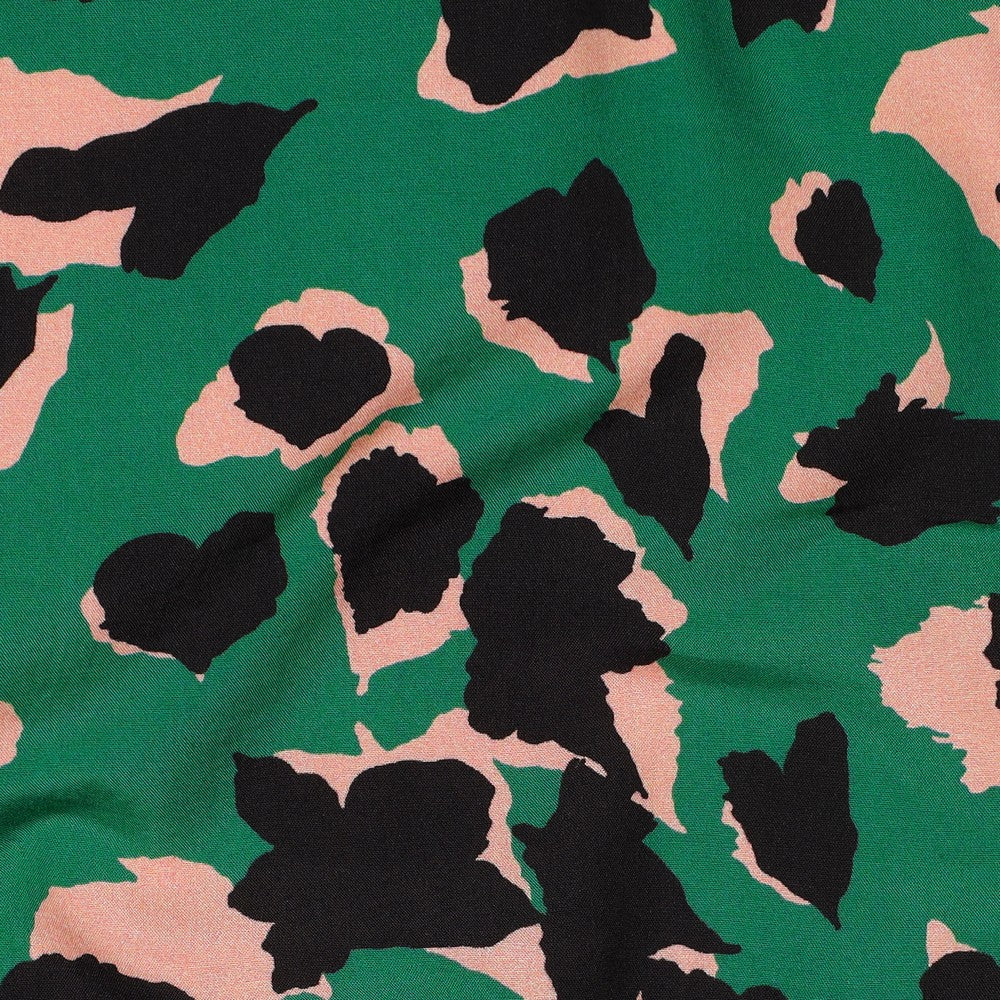 Viskose Bluse Animal Skin grün