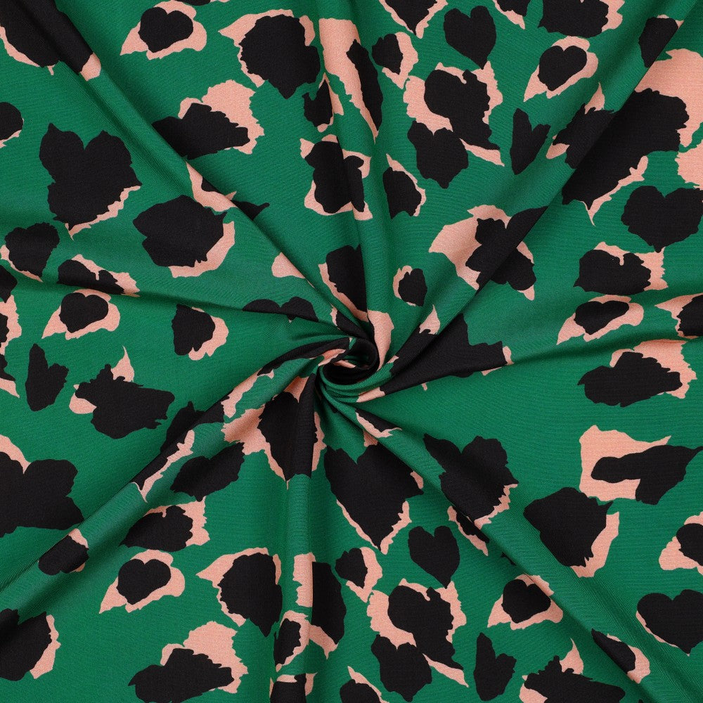 Viskose Bluse Animal Skin grün