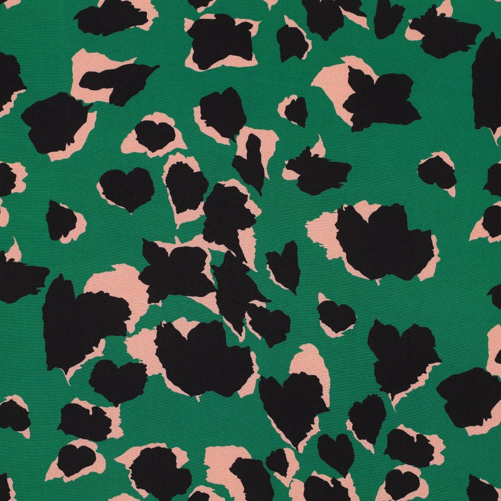 Viskose Bluse Animal Skin grün