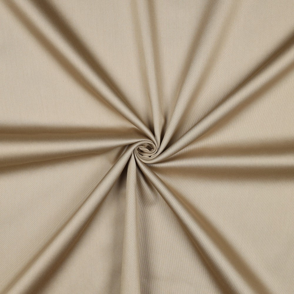Baumwollsatin uni beige