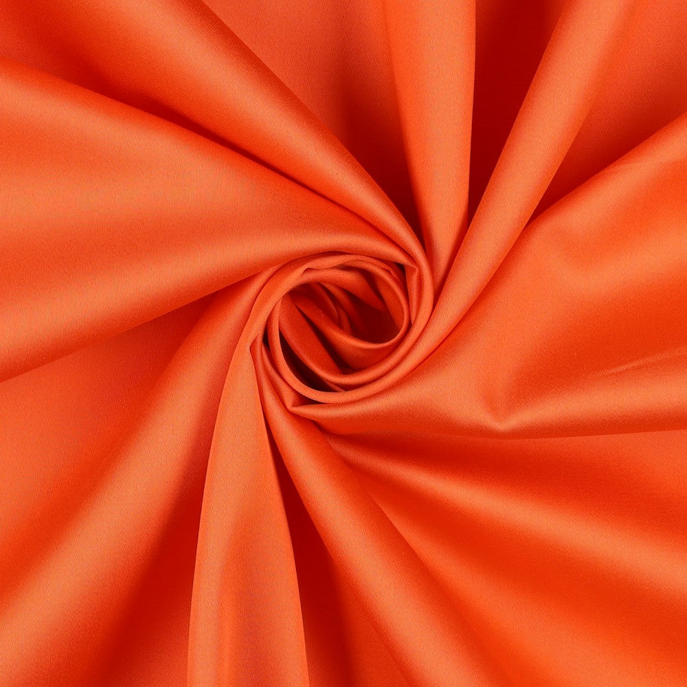 Baumwollsatin uni orange Kombi Nerida Hansen