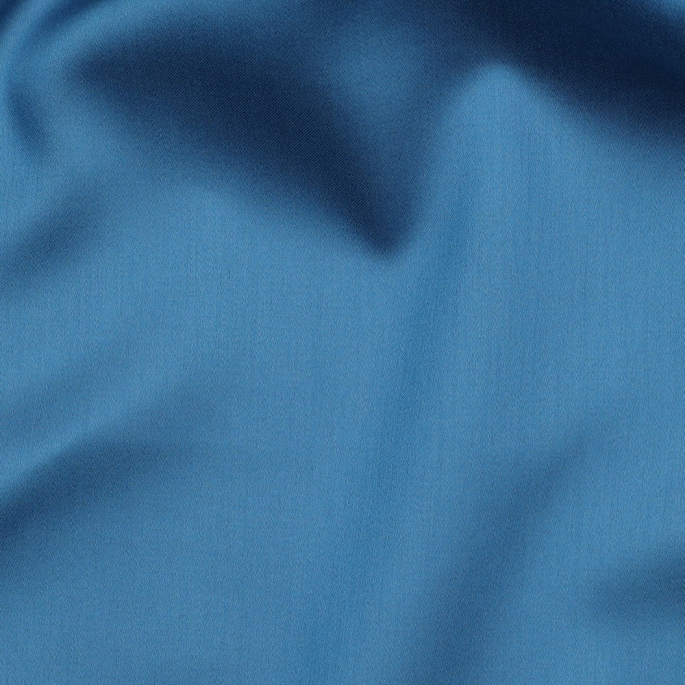 Baumwollsatin uni dark petrol