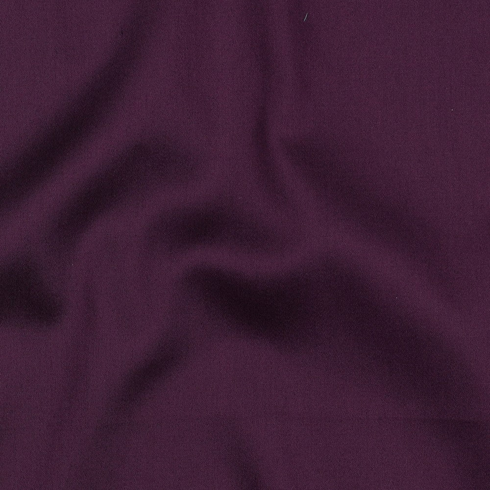 Baumwollsatin uni aubergine