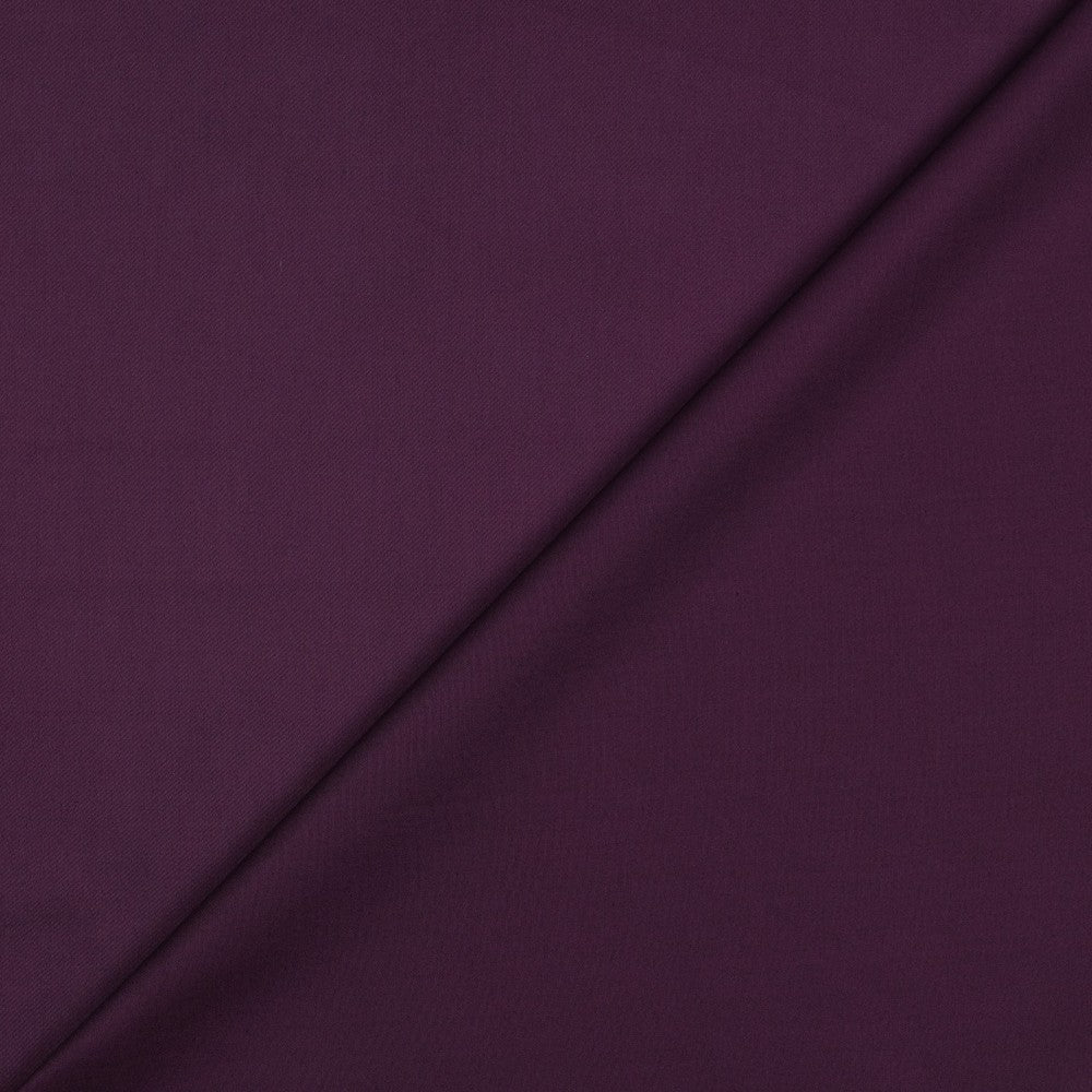 Baumwollsatin uni aubergine