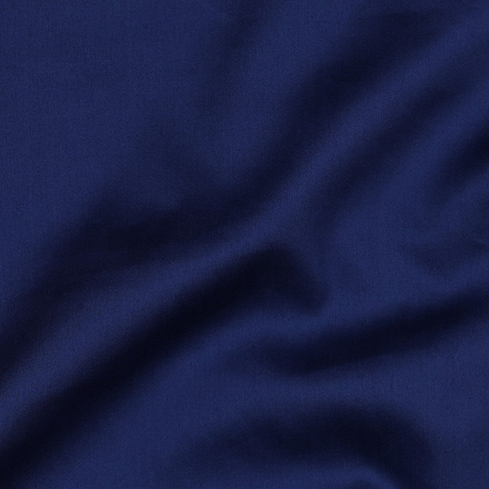 Baumwollsatin uni midnight blue