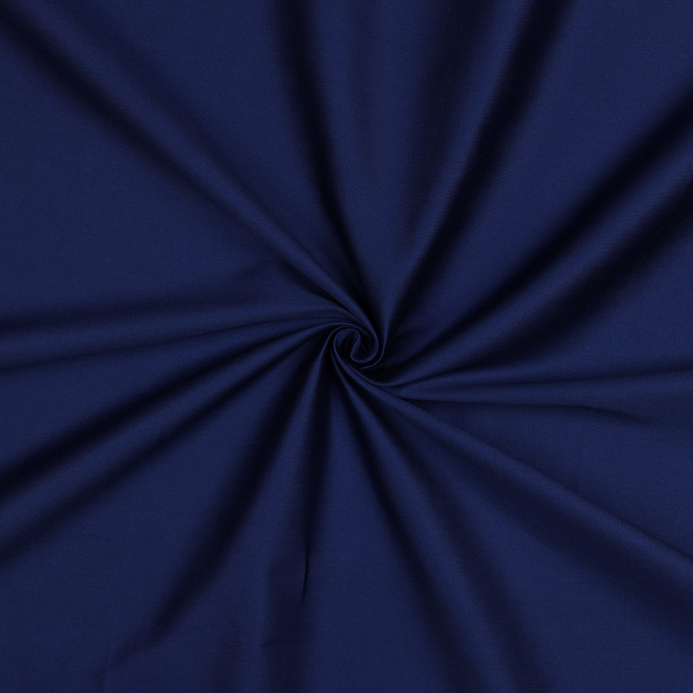 Baumwollsatin uni midnight blue