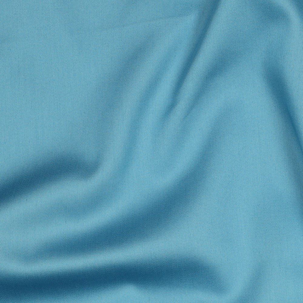 Baumwollsatin uni frost blue