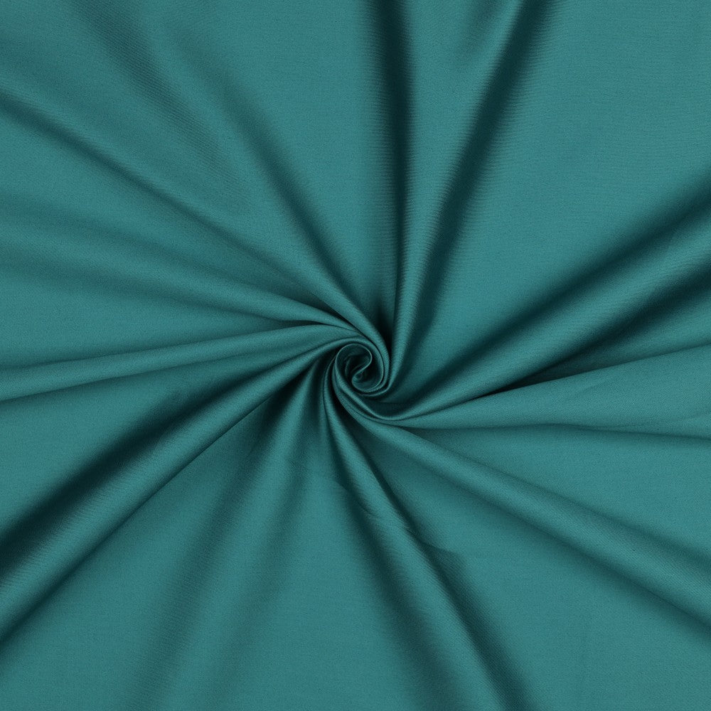 Baumwollsatin uni dark cyan