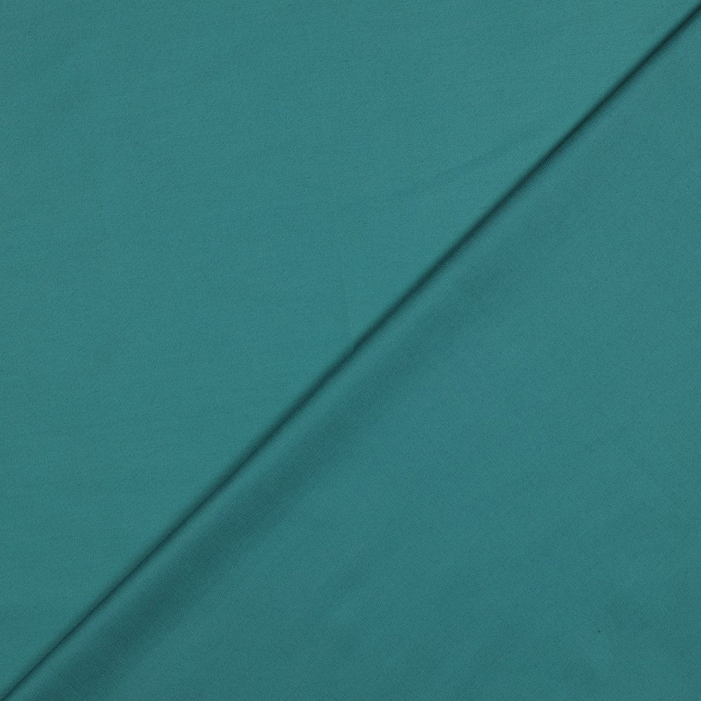 Baumwollsatin uni dark cyan