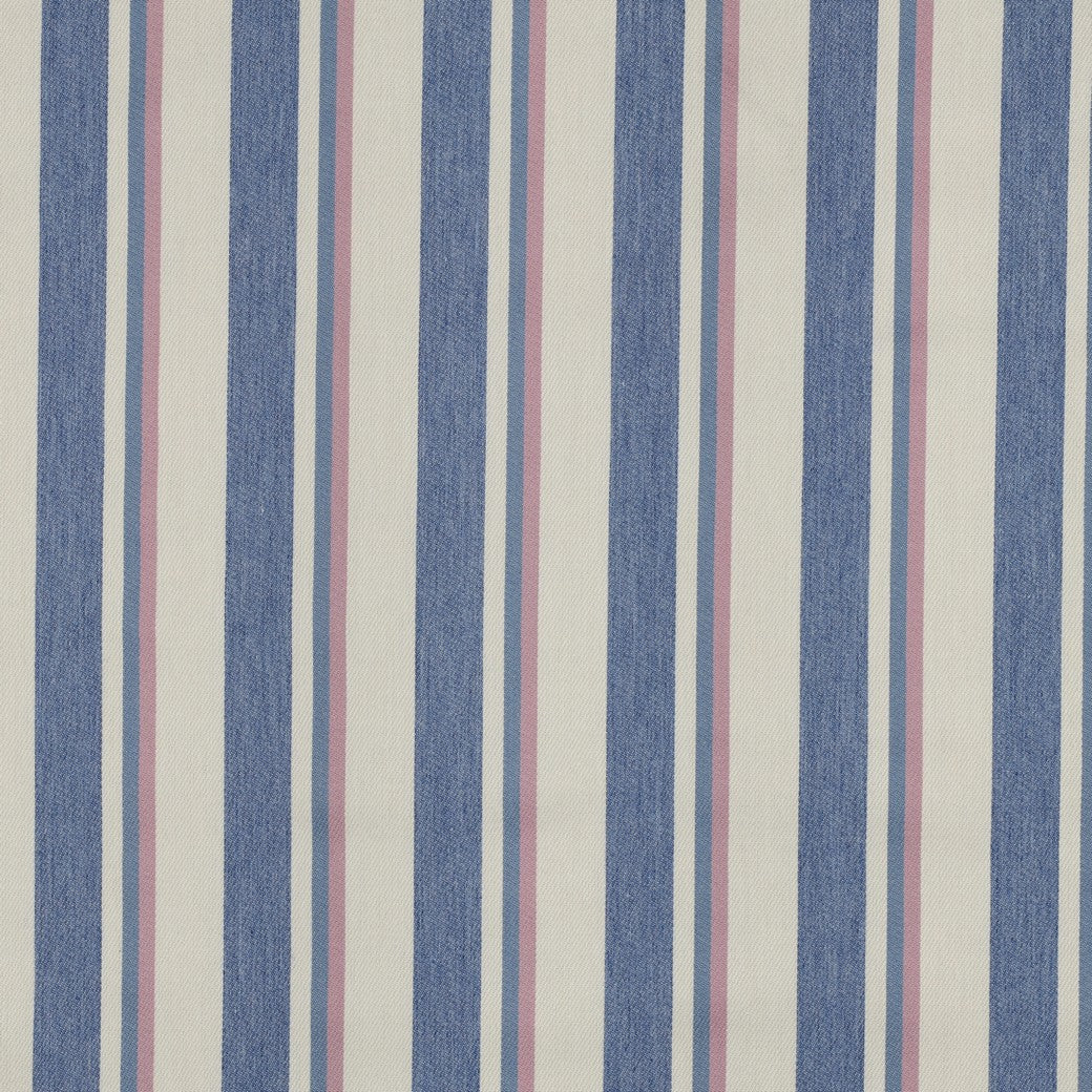 Bald erhältlich - Jeans Denim garngefärbt Streifen rosa ecru