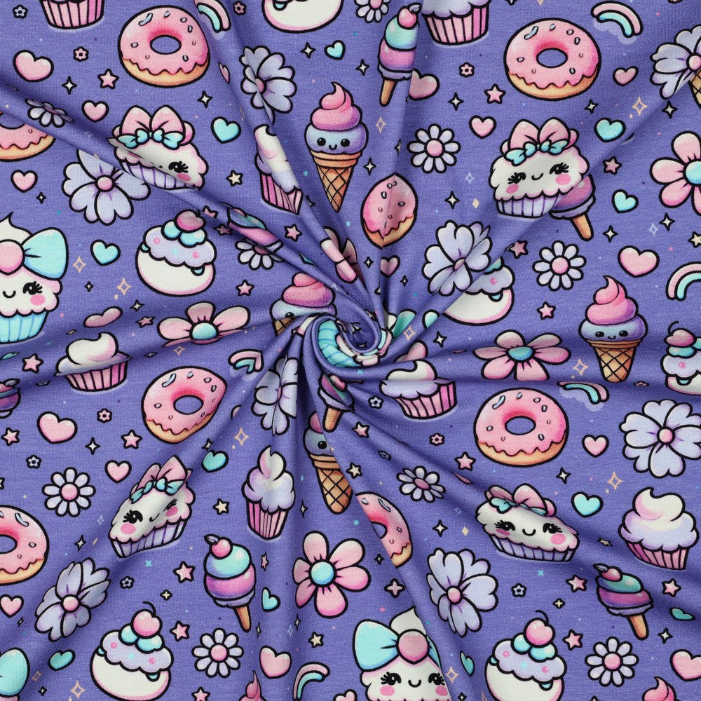 Jersey digital Muffins Cupcakes lila