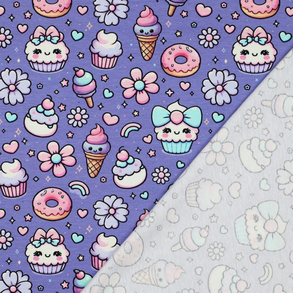 Jersey digital Muffins Cupcakes lila