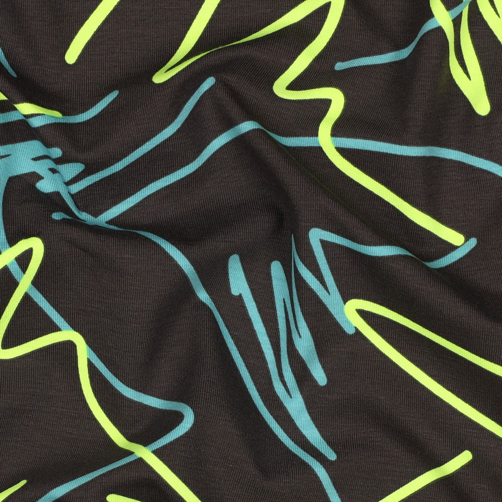 Jersey neon Abstract anthrazit gelb