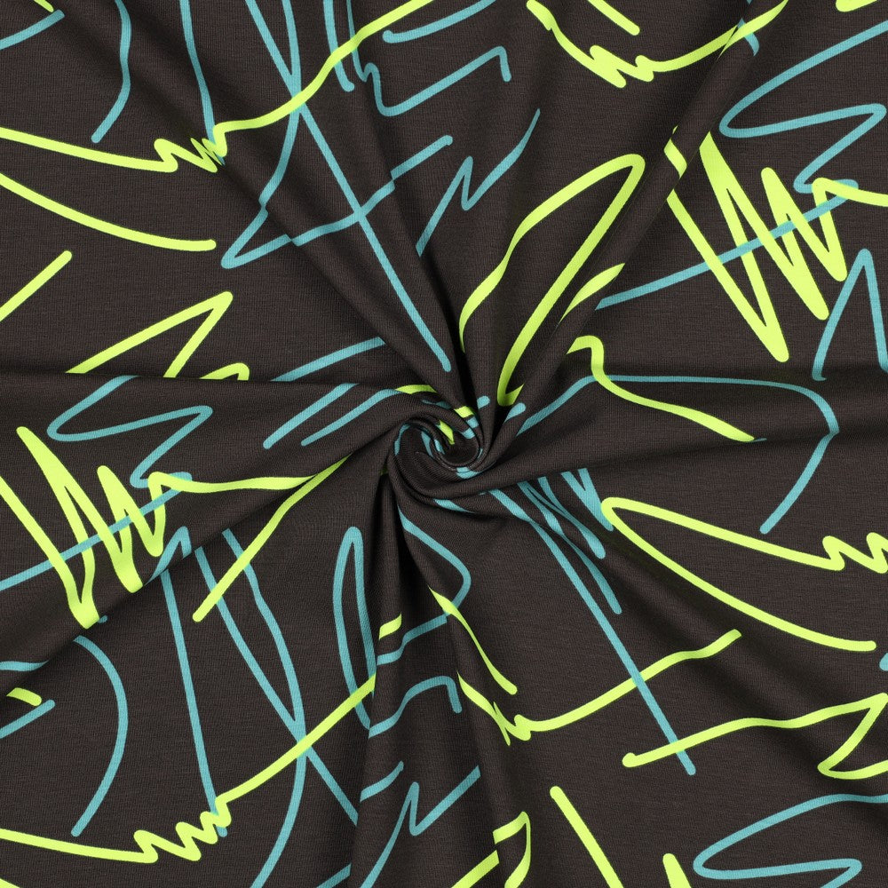 Jersey neon Abstract anthrazit gelb