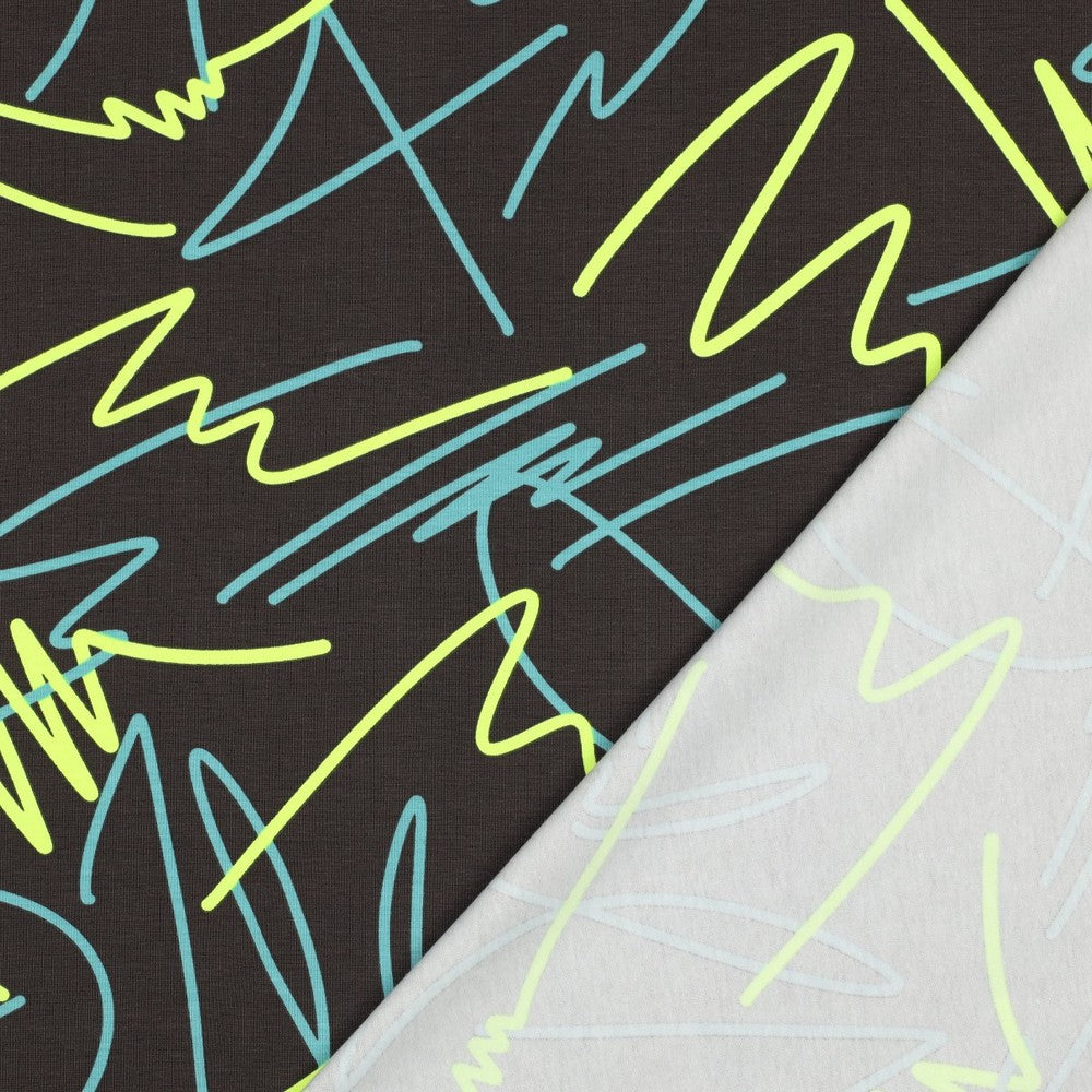 Jersey neon Abstract anthrazit gelb