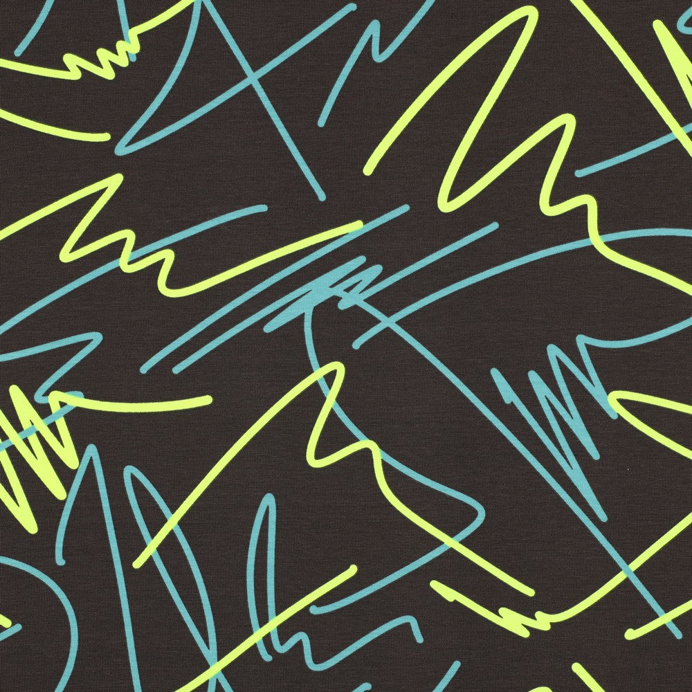 Jersey neon Abstract anthrazit gelb