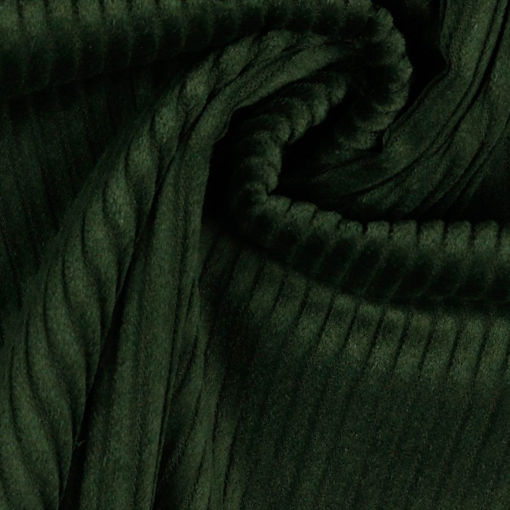 Cord washed uni dunkelgrün