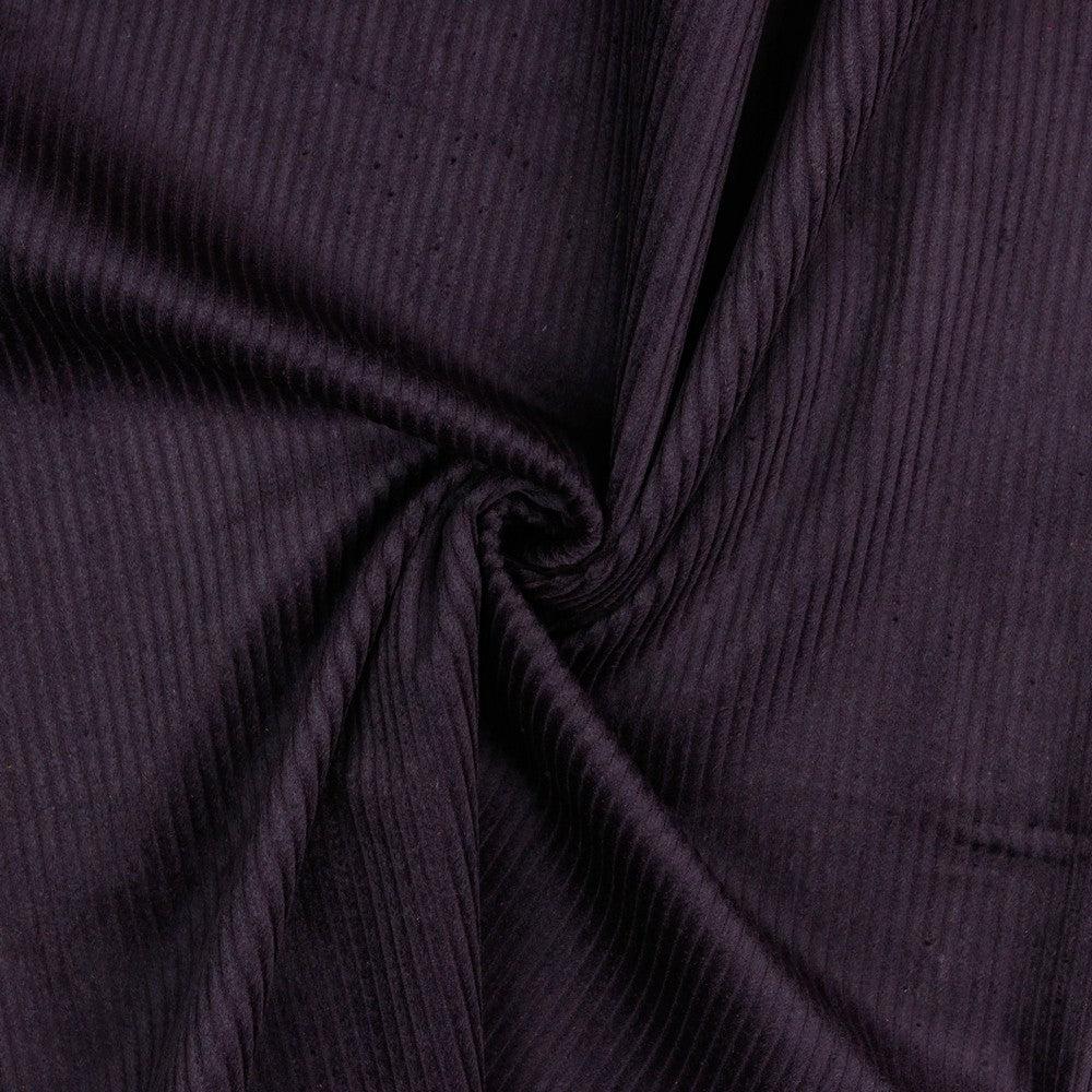 Cord washed uni aubergine