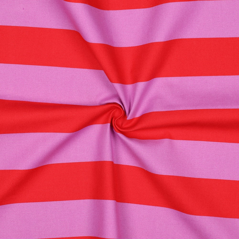 Canvas Stripes Streifen breit rot pink