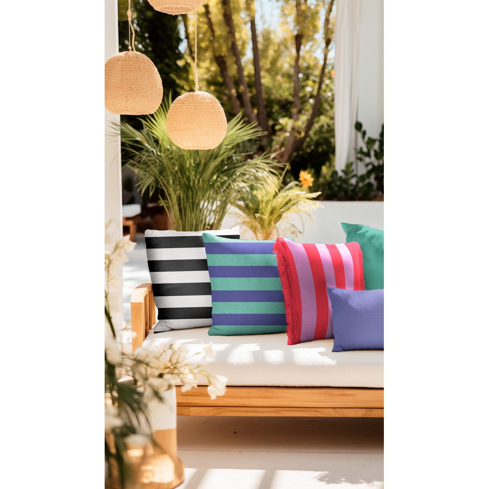 Canvas Stripes Streifen breit rot pink