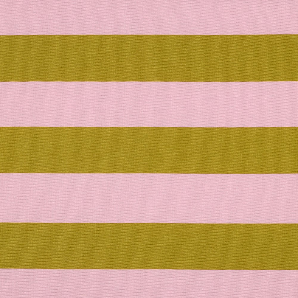 Canvas Stripes Streifen breit rosa senf