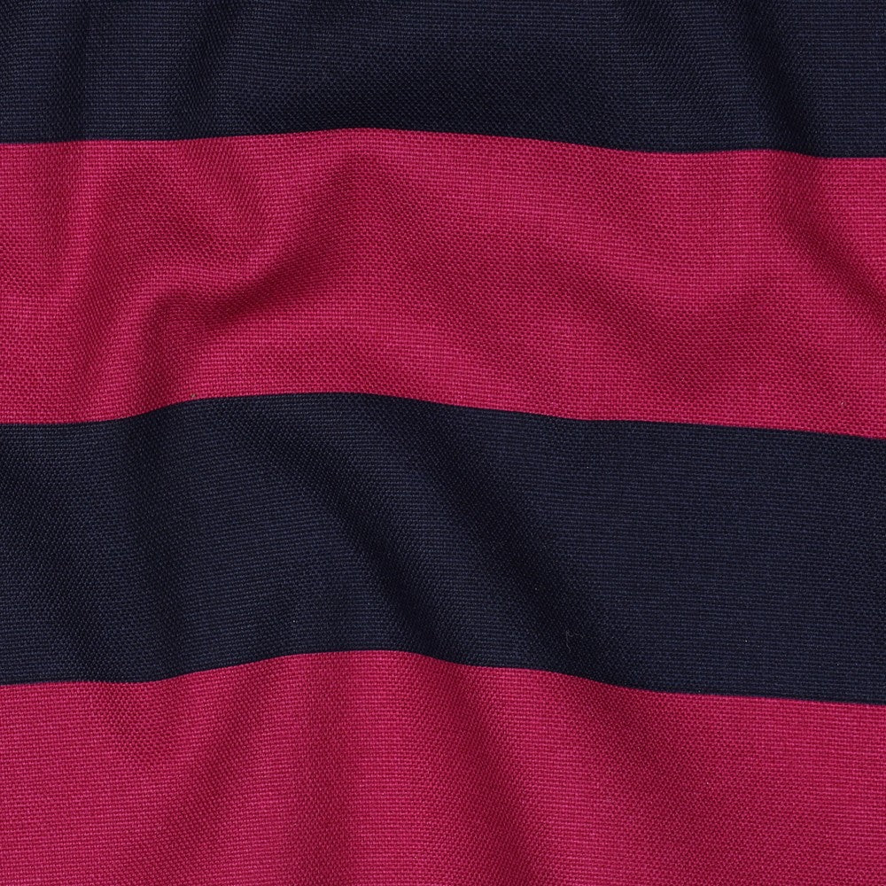 Canvas Stripes Streifen breit fuchsia navy