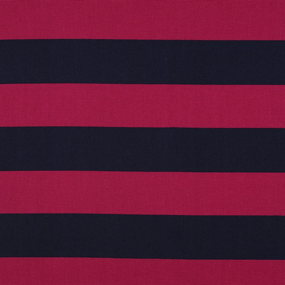 Canvas Stripes Streifen breit fuchsia navy