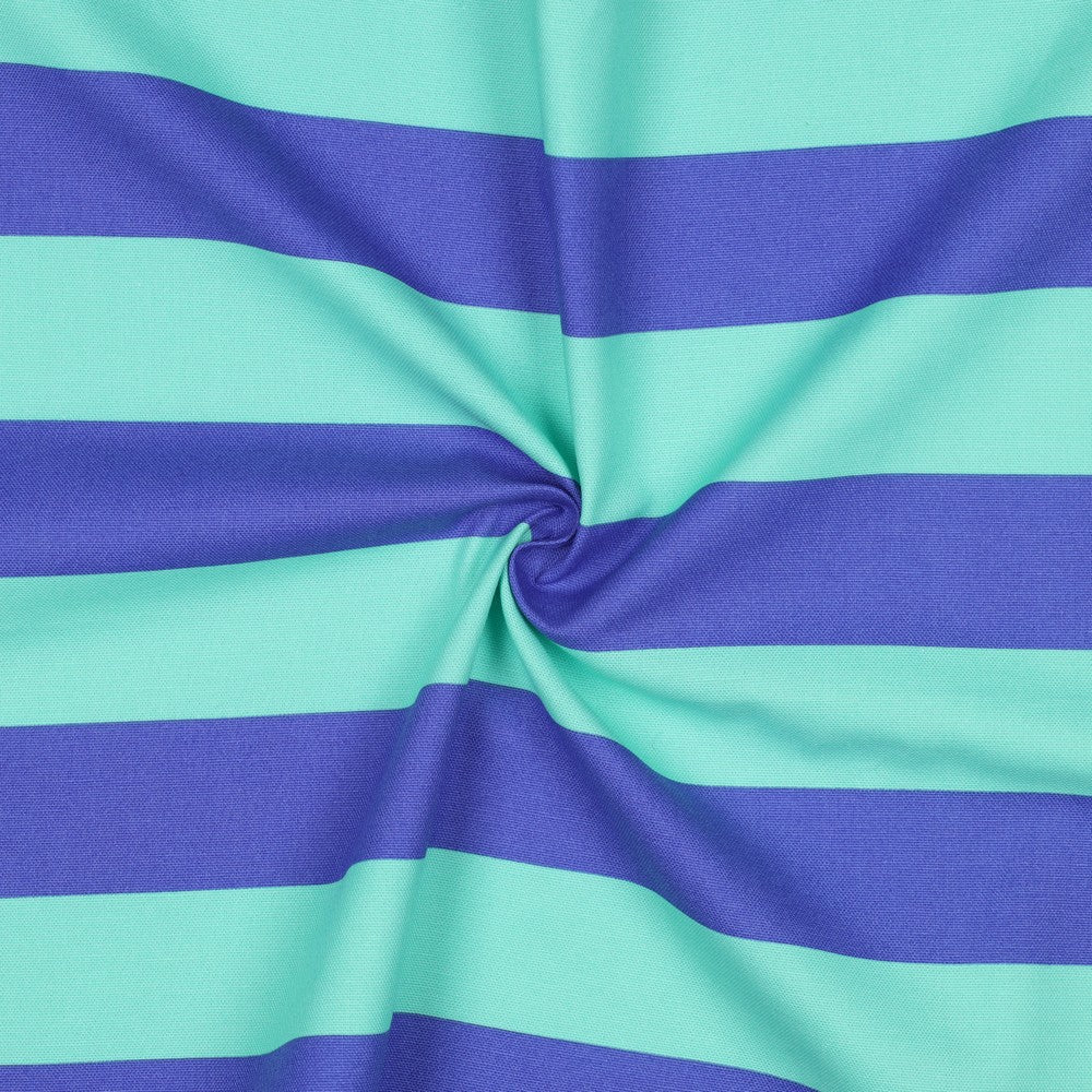 Canvas Stripes Streifen breit mint blau