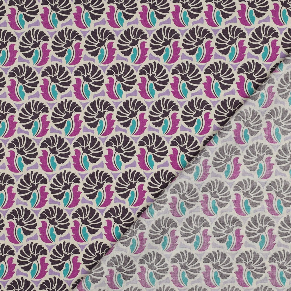 Baumwolle Flowers Purple