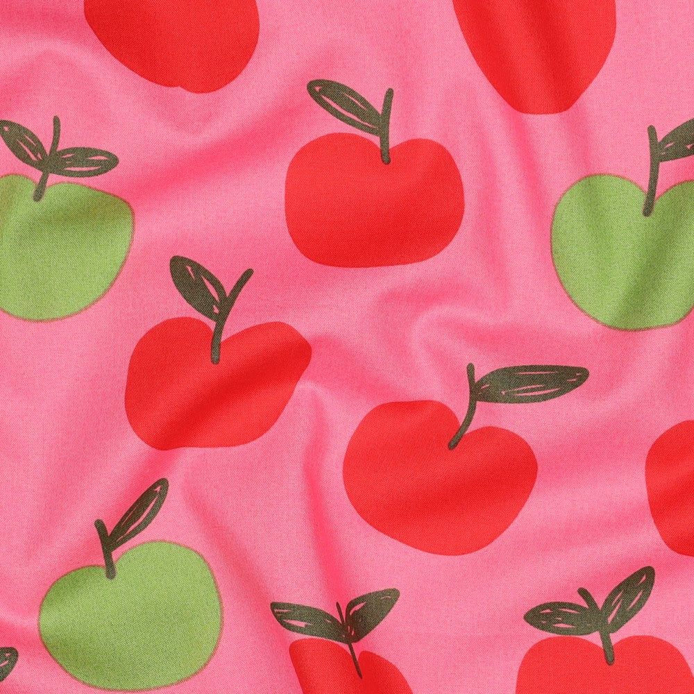 Baumwolle Früchte Äpfel pink