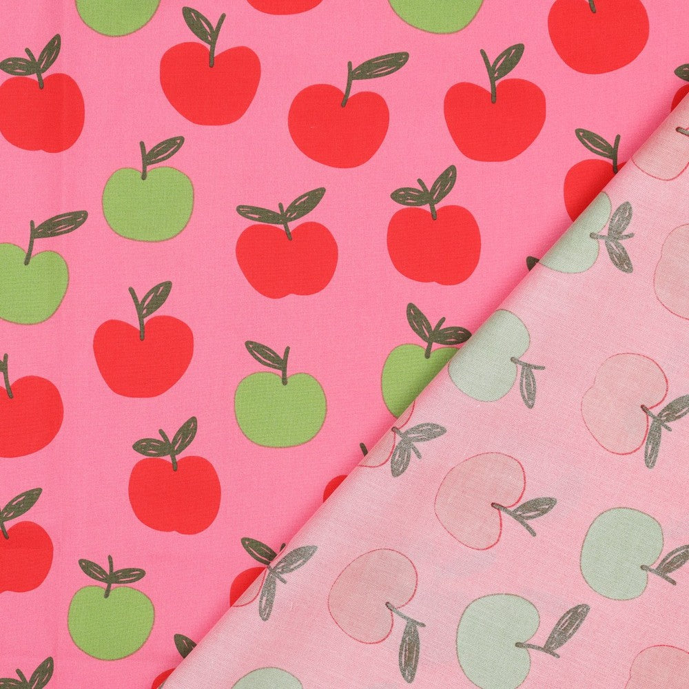 Baumwolle Früchte Äpfel pink