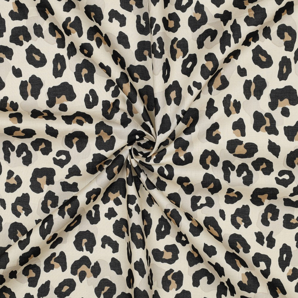 Baumwolle Voile Animal Skin Leo sand