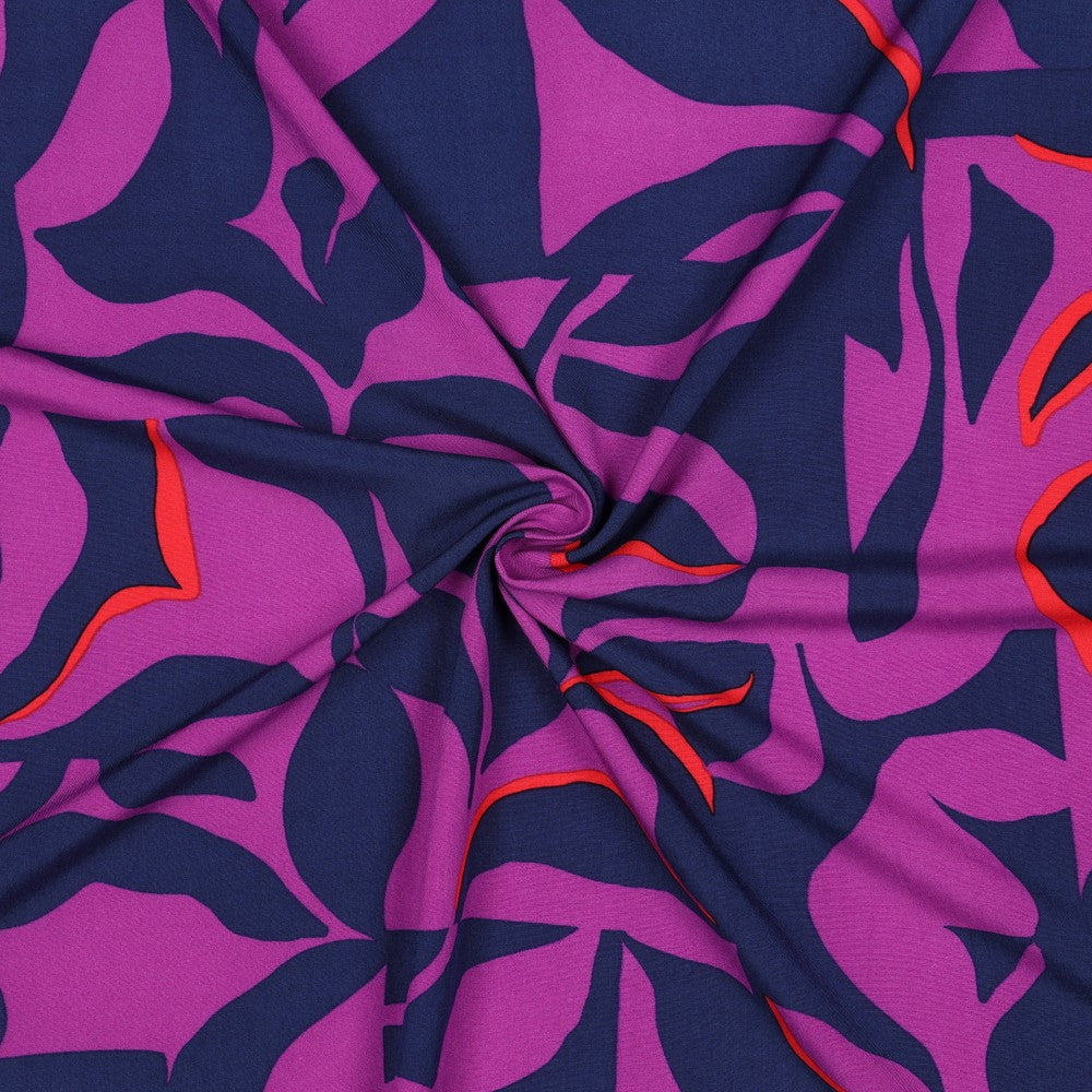 Viskose Lenzing Ecovero Abstract purple