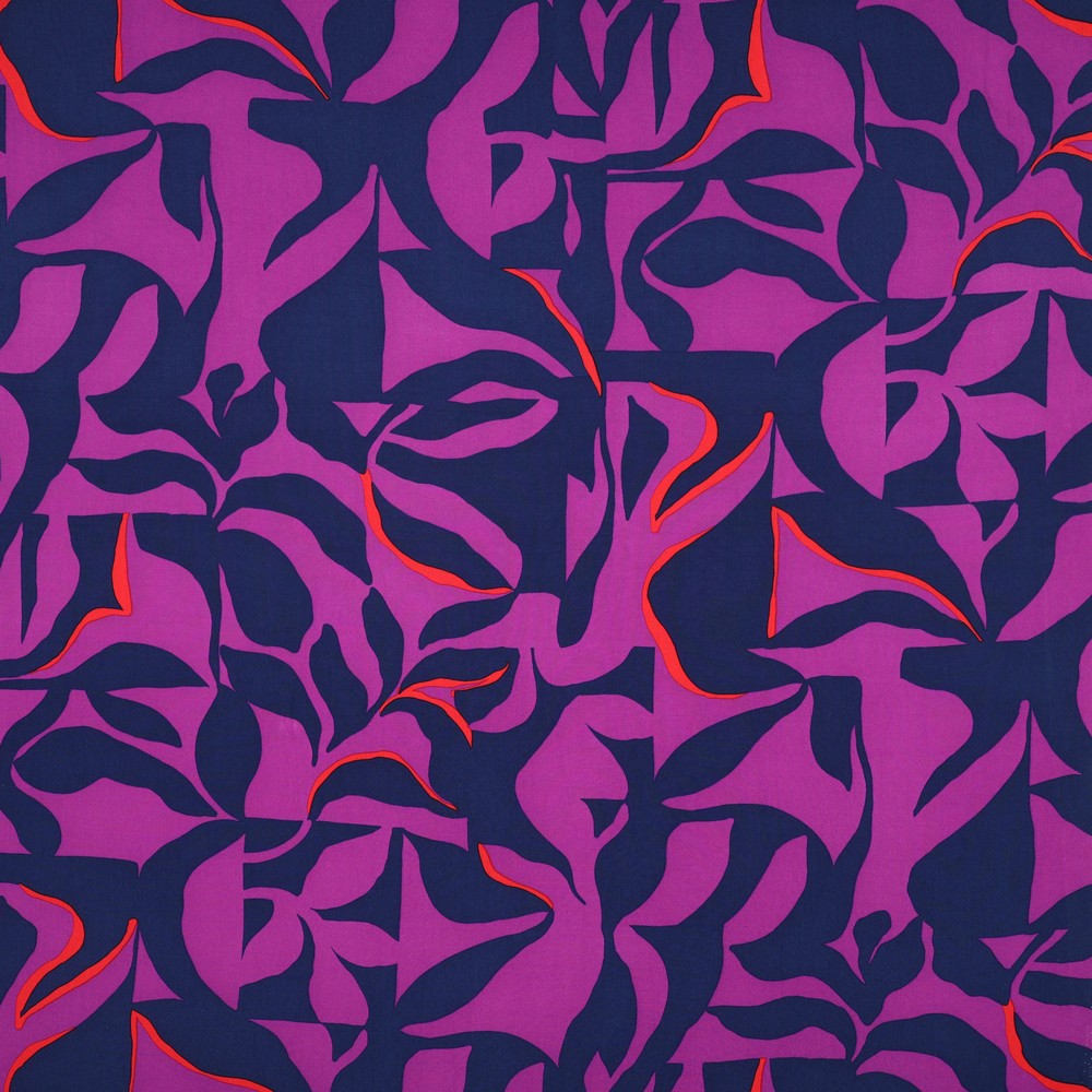 Viskose Lenzing Ecovero Abstract purple