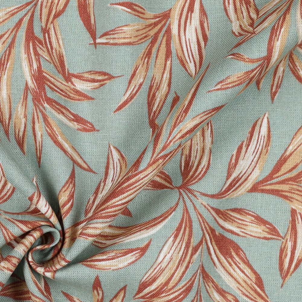Leinen Viskose washed Leaves mistel rost