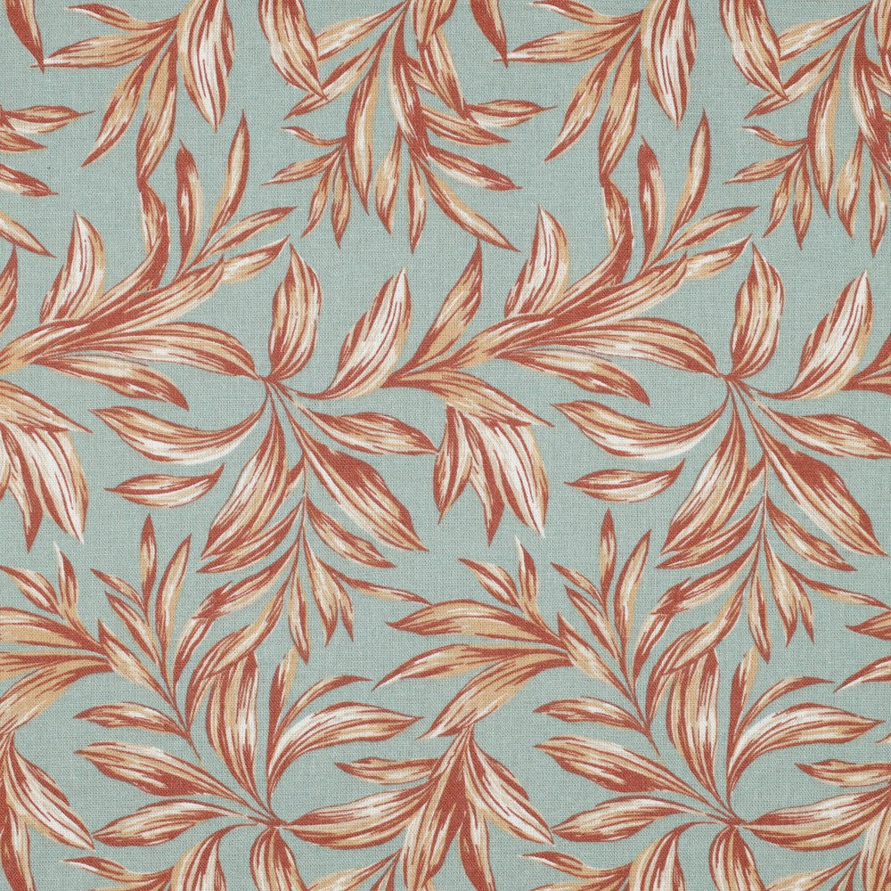 Leinen Viskose washed Leaves mistel rost