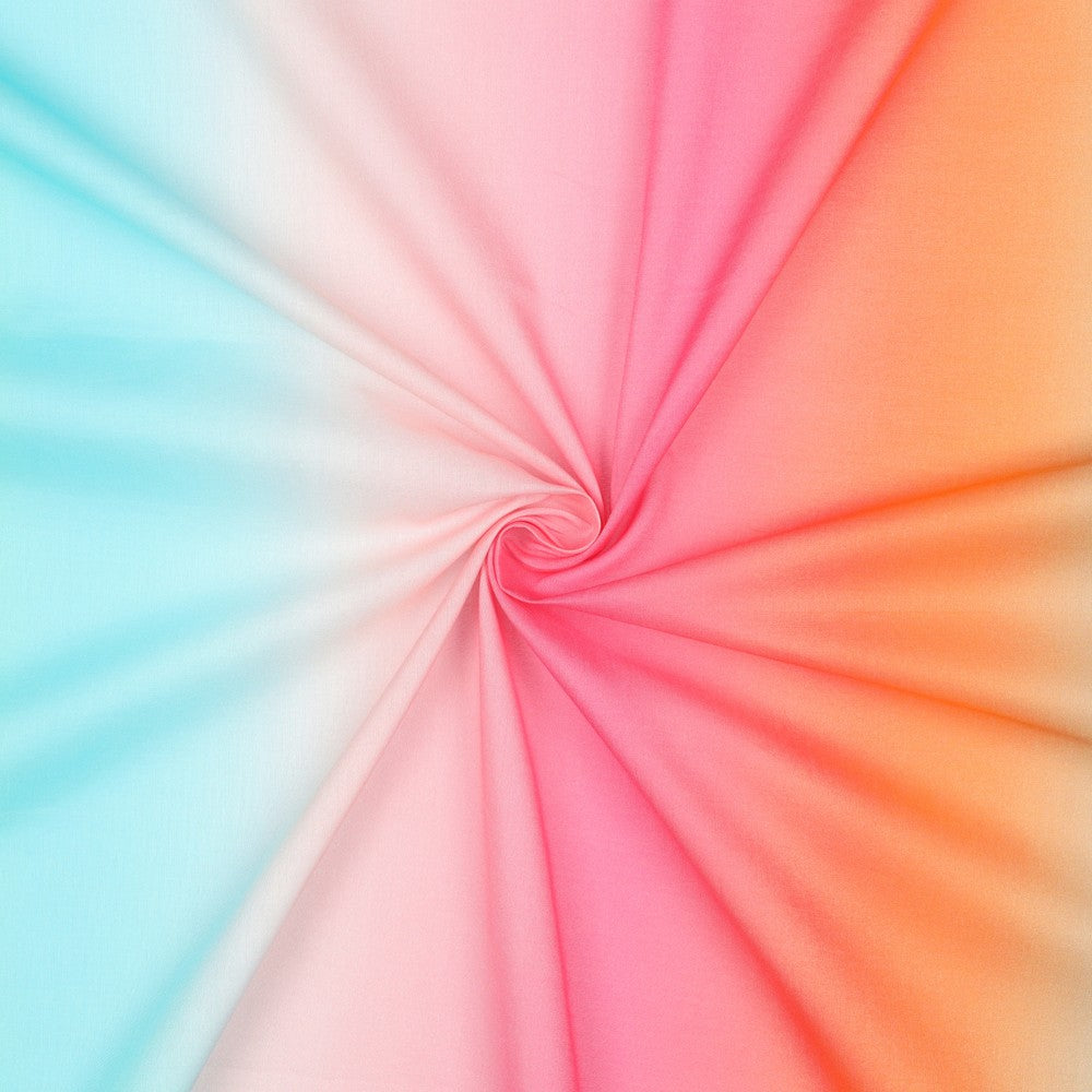 Baumwolle Voile digital Abstrakt Regenbogen