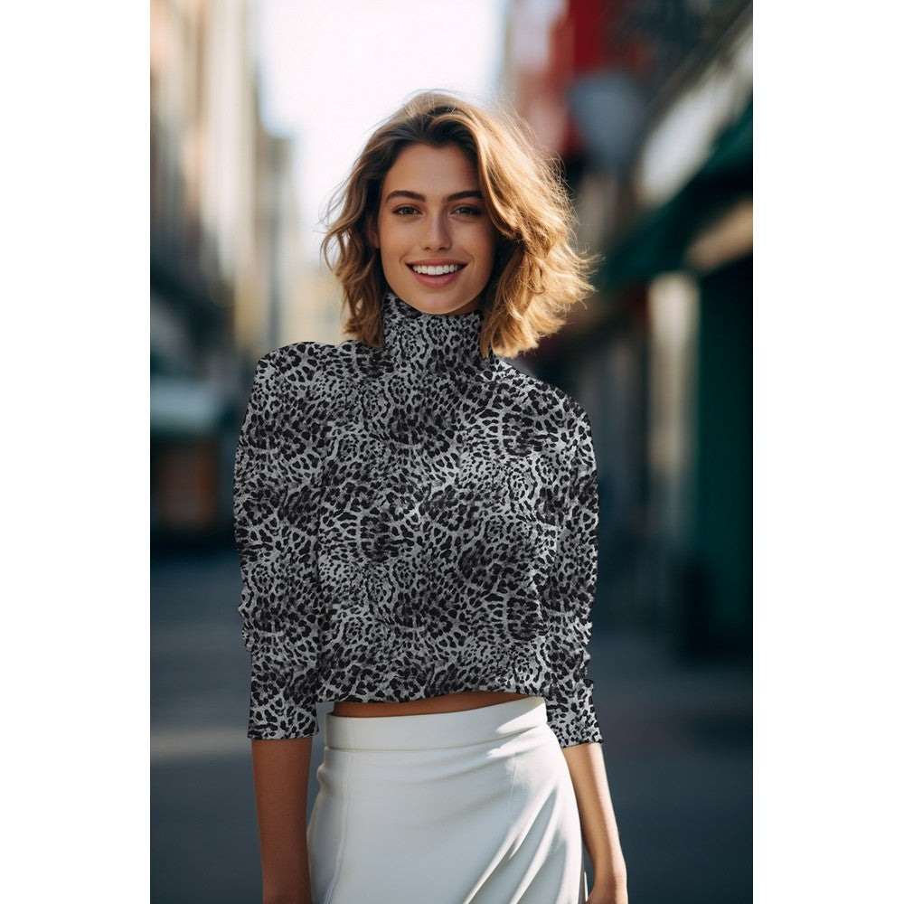 Viskose Lenzing Ecovero digital Animal Skin black
