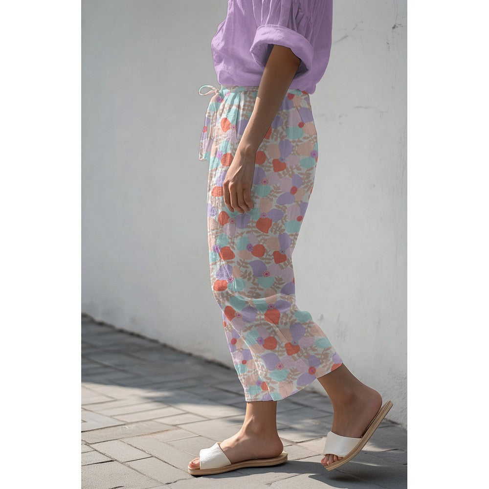 Leinen Viskose Lema Poppies Nerida Hansen off white