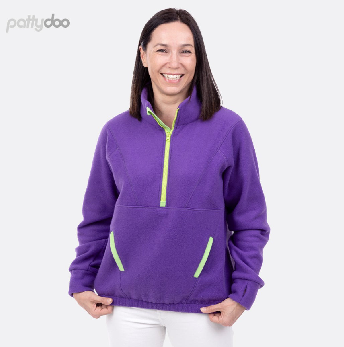 Pattydoo Damen Fleecepullover Troyer Tabea