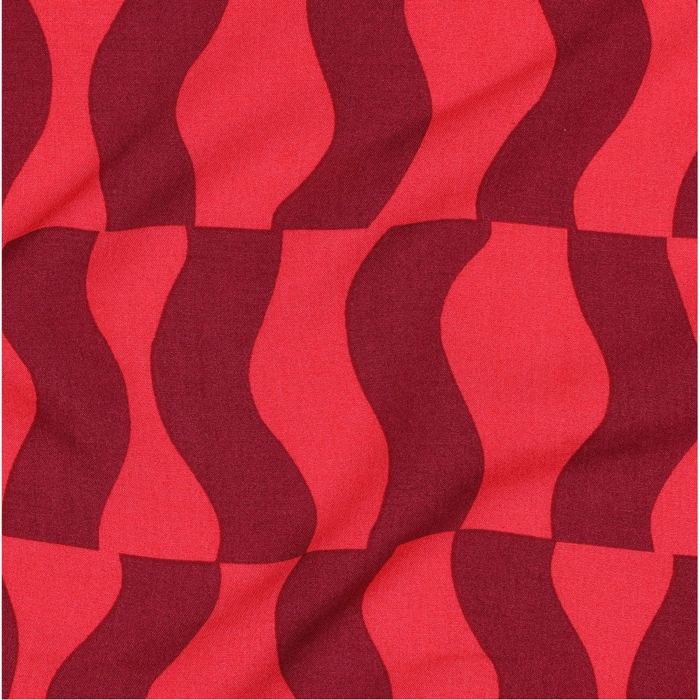 Viskose Lenzing Ecovero Graphic cerise rot
