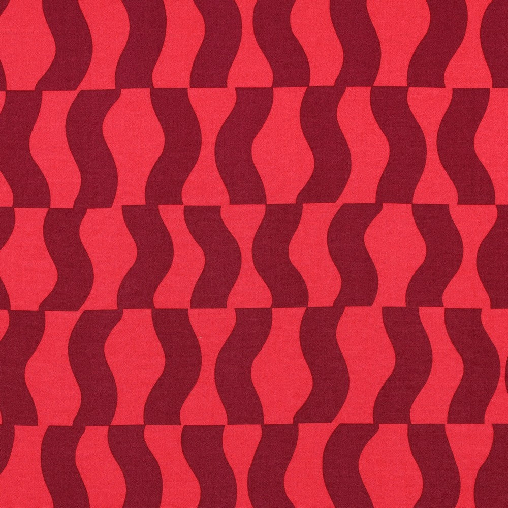 Viskose Lenzing Ecovero Graphic cerise rot