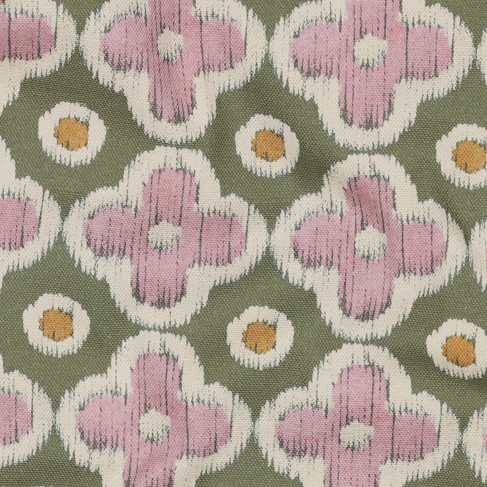 Canvas digital Abstract Flowers mauve