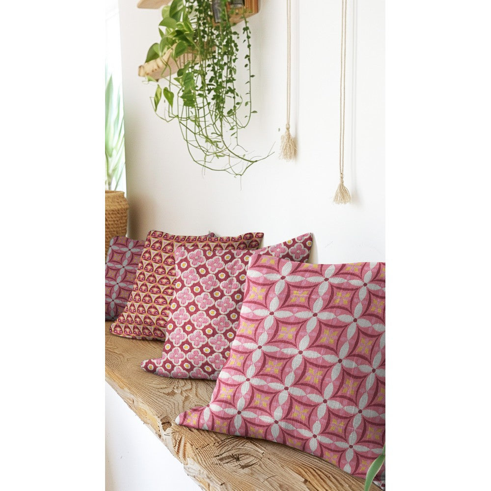 Canvas digital Abstract Flowers Kombi mauve
