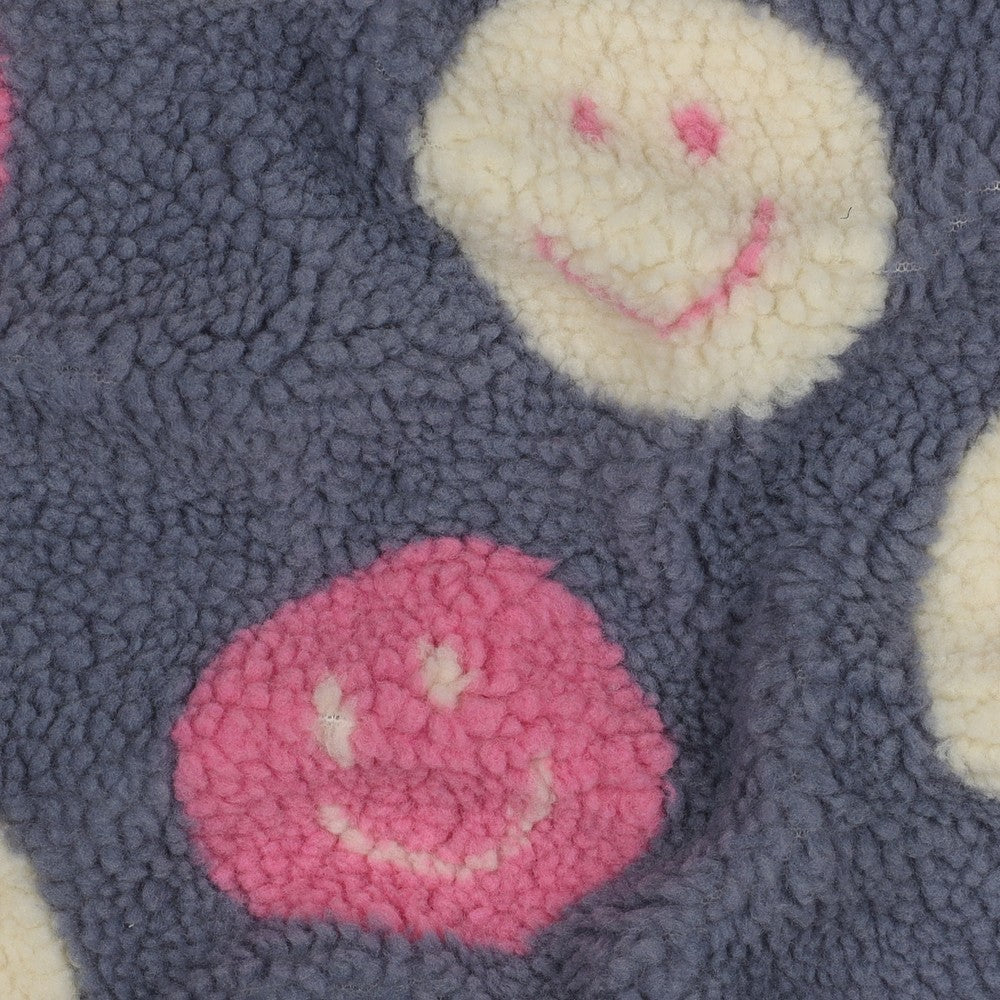 Teddystoff Jacquard Happy Faces jeans pink