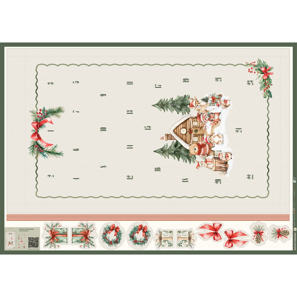 Canvas Weihnachten Panel Adventskalender