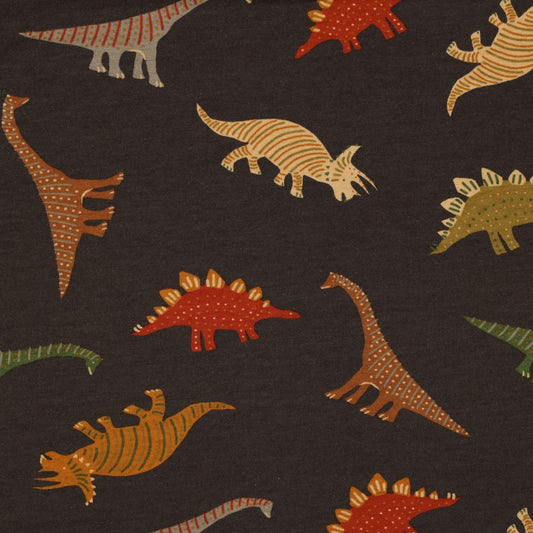 Sweat Soft Abstrakt Dinos braun