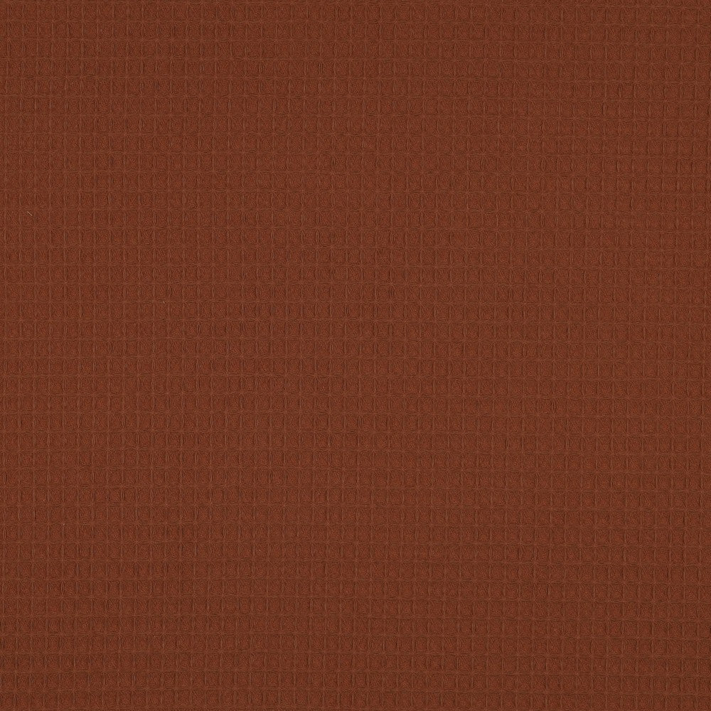 Waffelpiqué uni dunkel cognac